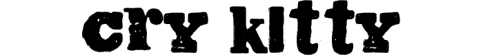 Cry Kitty font